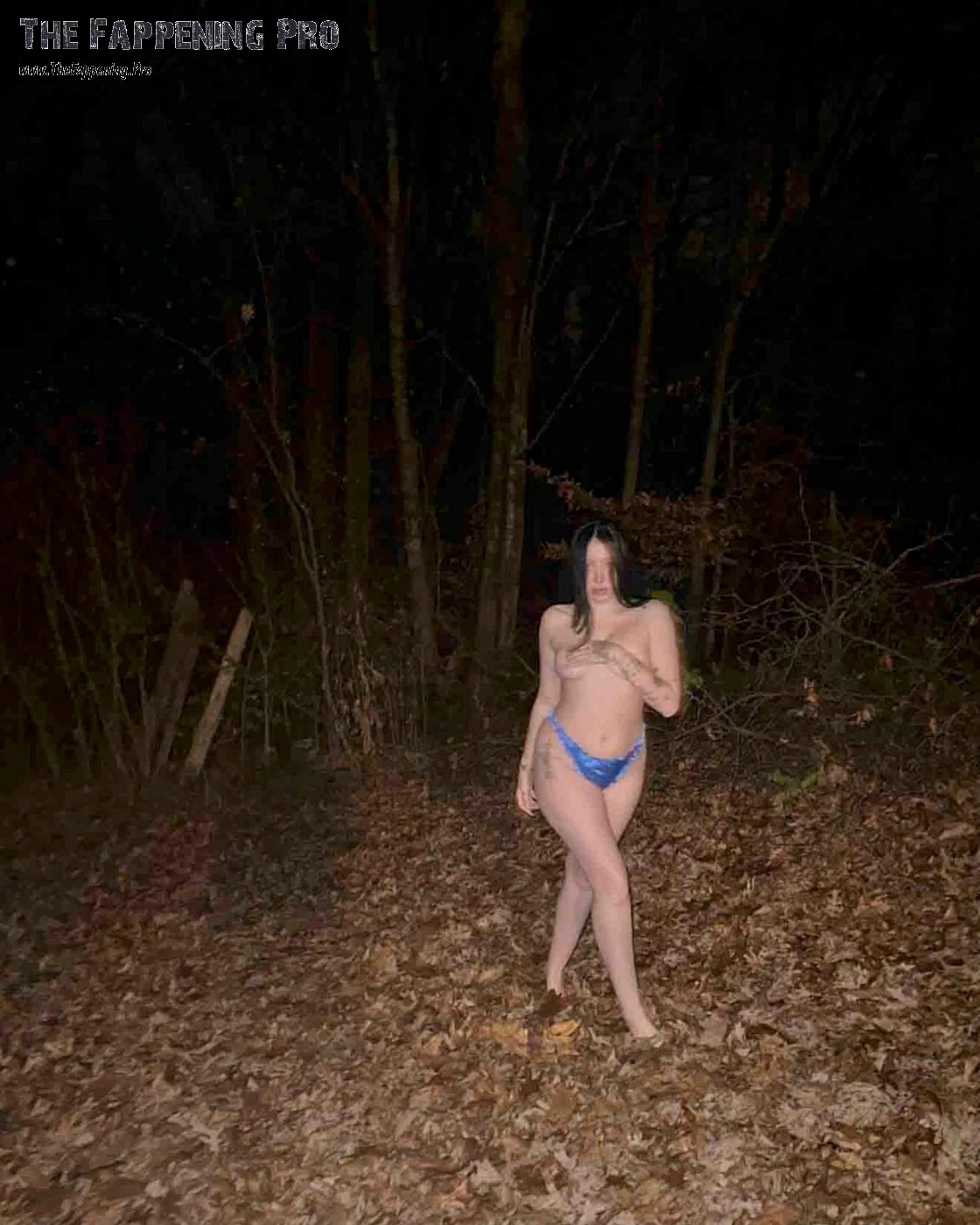 In a shocking turn of events, new photos of Noah Cyrus topless have surfaced online, taken in a mysterious forest setting. The blurry footage and poor lighting only add to the intrigue, as Noah Cyrus is captured in nothing but tiny panties, leaving little to the imagination. The photos have caused a frenzy among her 6 million Instagram followers, with many reacting passionately to the unexpected reveal. Is it art or simply a scandalous mistake? Only time will tell.