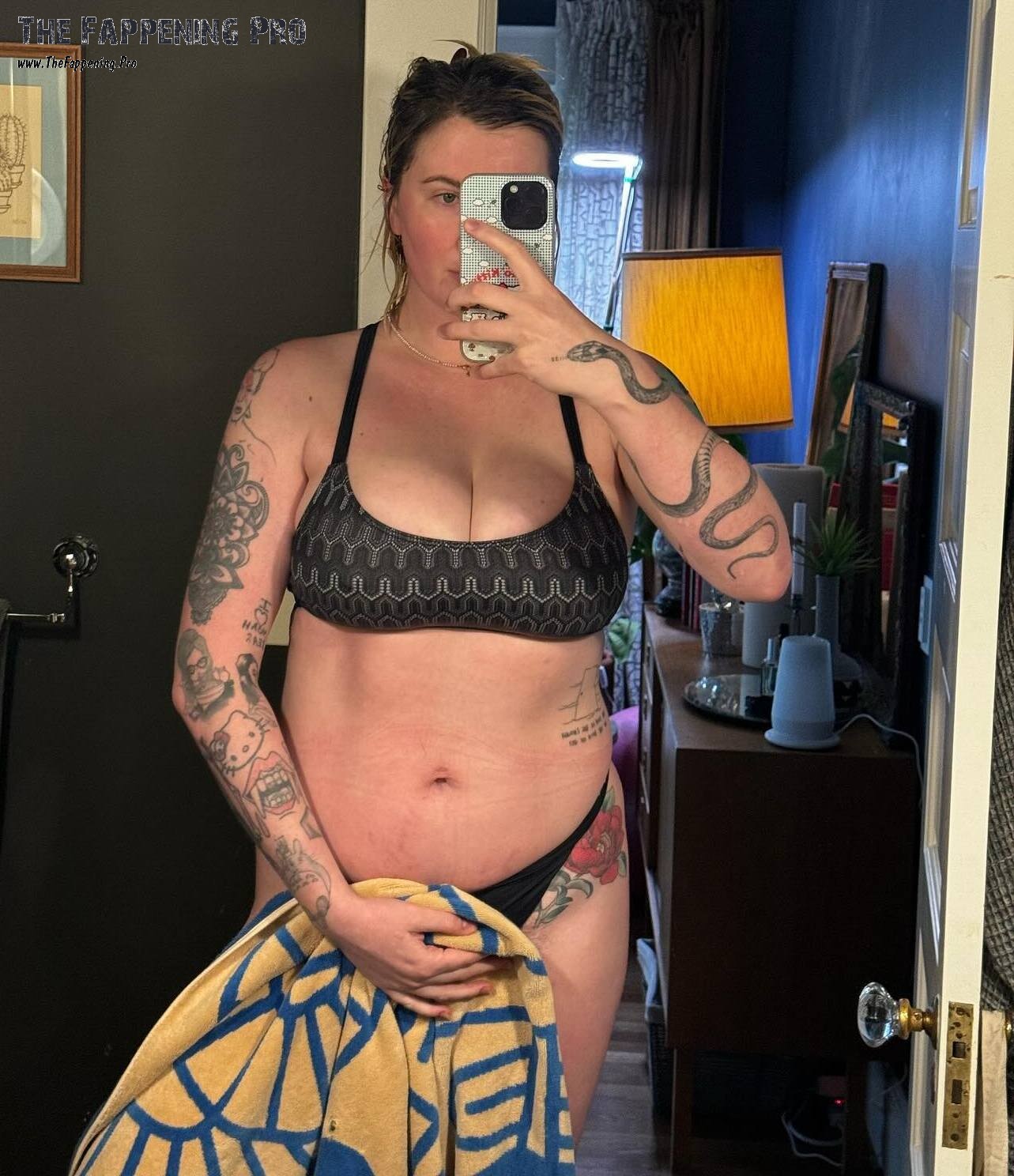 Join Ireland Baldwin on her journey as she opens up about her postpartum body struggles in a revealing lingerie selfie. Despite not fitting the typical Hollywood mold, Ireland embraces her curves and imperfections, proving that beauty comes in all shapes and sizes=